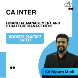 CA Inter | FM & SM | Booster Practice Batch | CA Nipurn Modi | Jan 2026 Exam